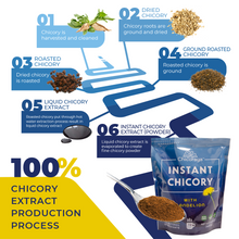 Load image into Gallery viewer, Chicoraya, Instant Chicory with Dandelion, Coffee Substitute, Caffeine Free14.1oz