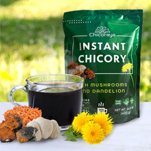 Load image into Gallery viewer, Mushroom &amp; Dandelion Mix Chicory, Lion’s Mane, Cordyceps, Dandelion Vegan No Caffeine 14.1oz
