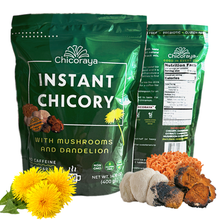 Load image into Gallery viewer, Mushroom &amp; Dandelion Mix Chicory, Lion’s Mane, Cordyceps, Dandelion Vegan No Caffeine 14.1oz
