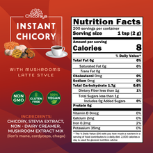 Load image into Gallery viewer, Mushroom Latte Mix – Chicory, Lion’s Mane, Cordyceps – Vegan, No Caffeine 14.1oz
